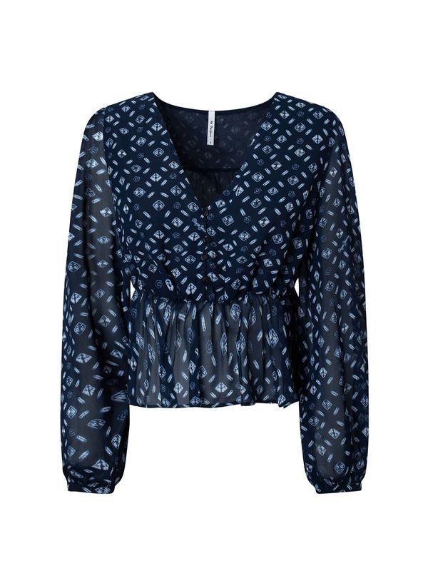 Pepe Jeans Pepe Jeans Блуза 'Eda'  нейви синьо / циан / пастелно синьо