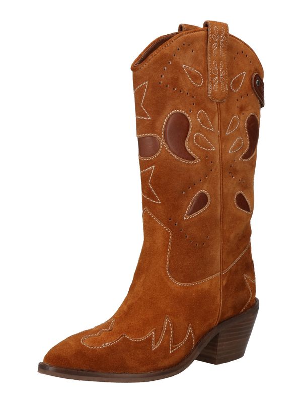 Pepe Jeans Pepe Jeans Каубойски ботуши 'APRIL CITY'  кафяво / коняк