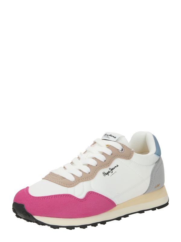 Pepe Jeans Pepe Jeans Ниски маратонки 'NATCH'  тъмнобежово / синьо / сиво / фуксия