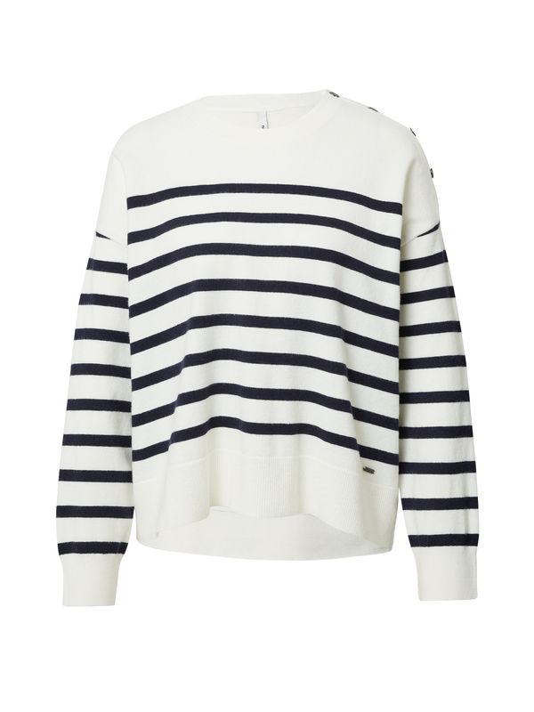 Pepe Jeans Pepe Jeans Пуловер 'BLUE'  нощно синьо / бяло