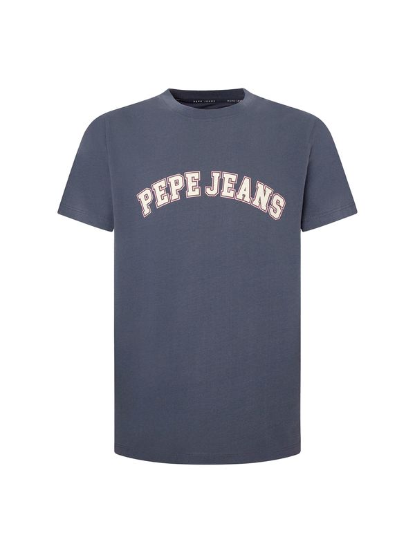 Pepe Jeans Pepe Jeans Тениска 'CLEMENT'  базалтово синьо / пастелно розово / мръсно бяло