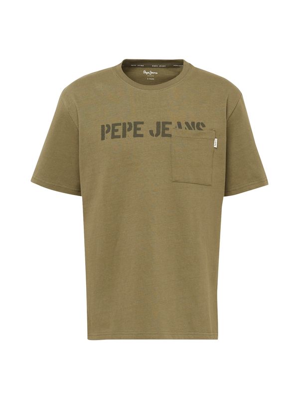 Pepe Jeans Pepe Jeans Тениска 'COSBY'  каки / бяло
