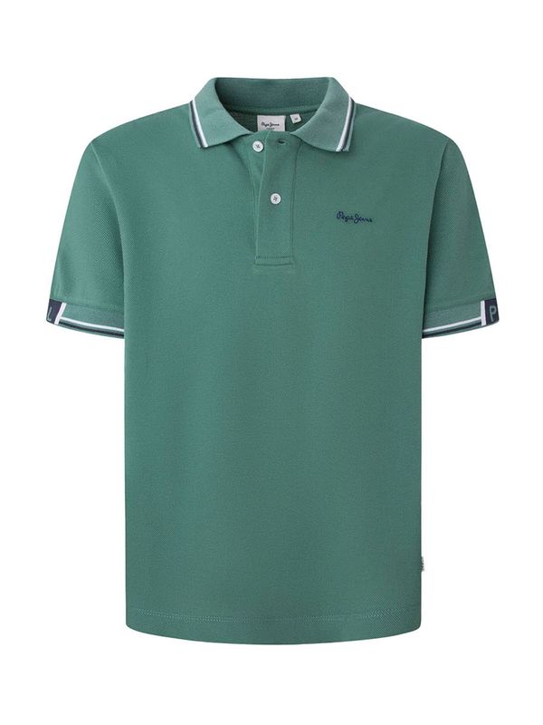 Pepe Jeans Pepe Jeans Тениска 'HARLEY'  тъмносиньо / зелено / бяло