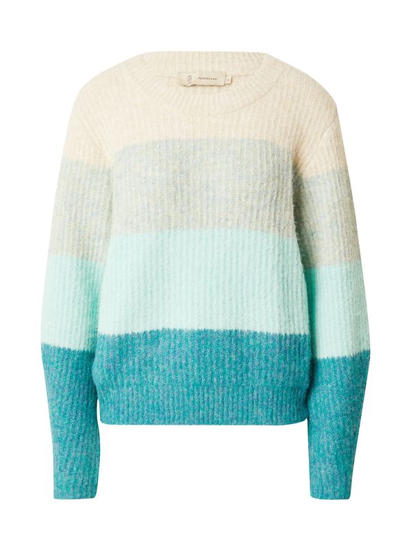 Peppercorn Peppercorn Пуловер 'Raina'  бежово / циан / мента / пастелно зелено