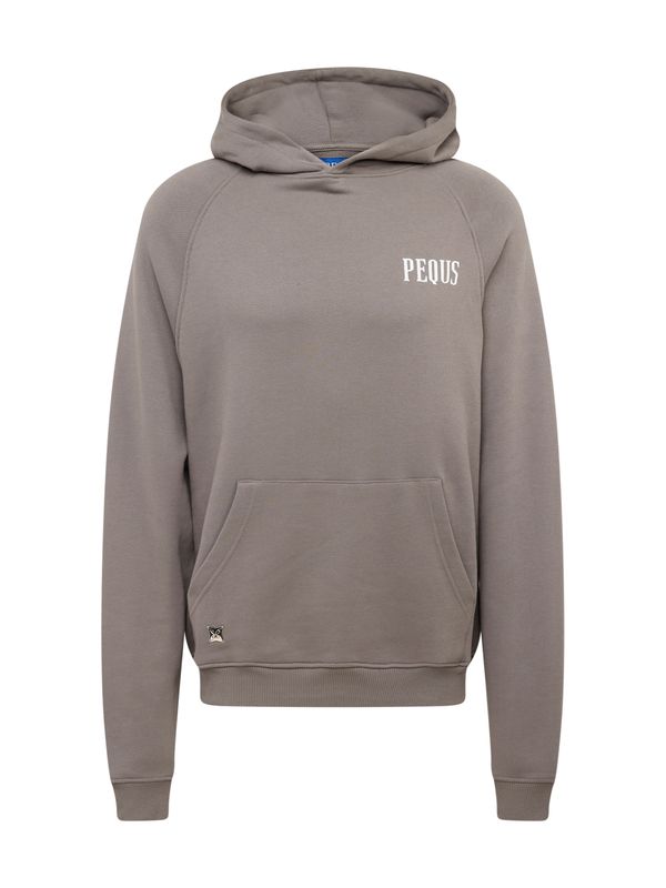 Pequs Pequs Суичър  тъмносиво / бяло