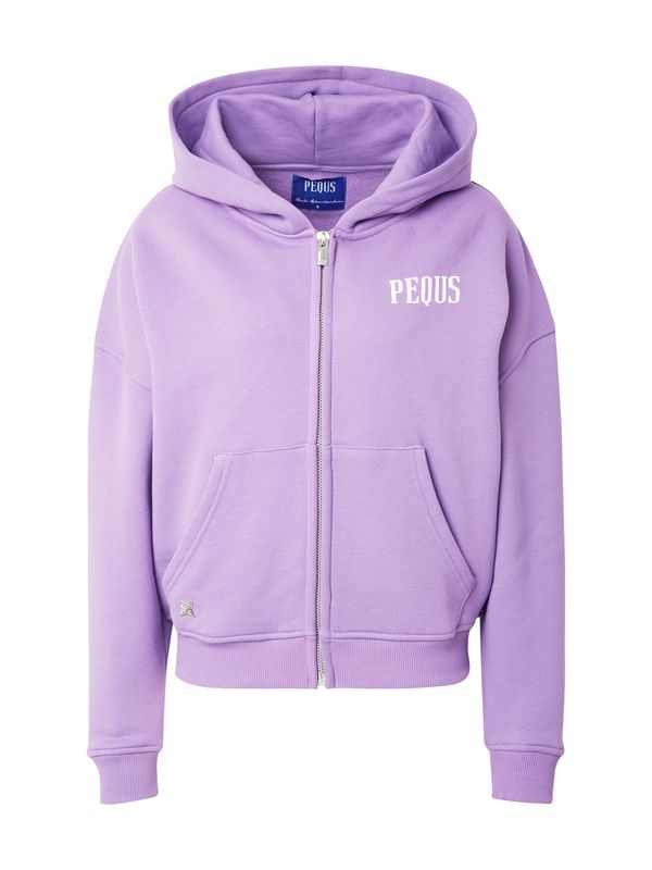 Pequs Pequs Суичъри с качулка  орхидея / бяло