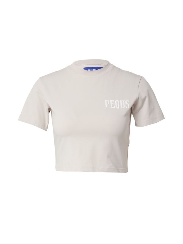 Pequs Pequs Тениска  сиво / бяло