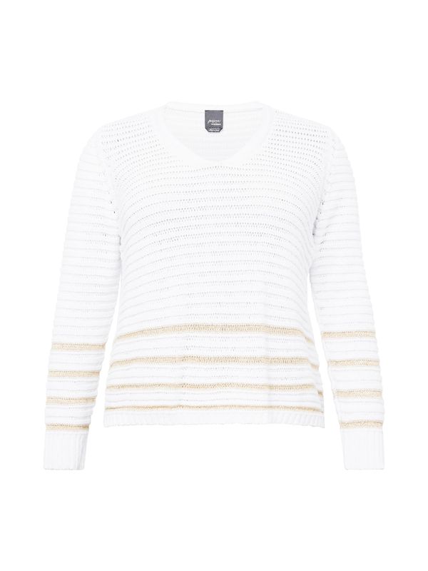 Persona by Marina Rinaldi Persona by Marina Rinaldi Пуловер 'LEONIDA'  бежово / бяло