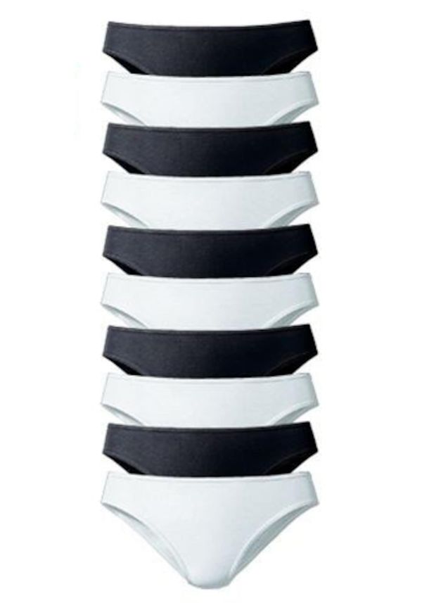 PETITE FLEUR PETITE FLEUR Слип  черно / бяло