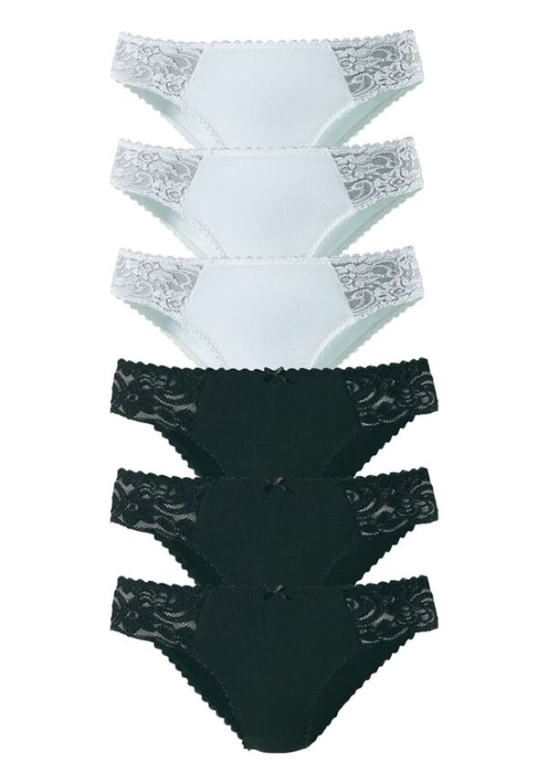 PETITE FLEUR PETITE FLEUR Слип  черно / бяло