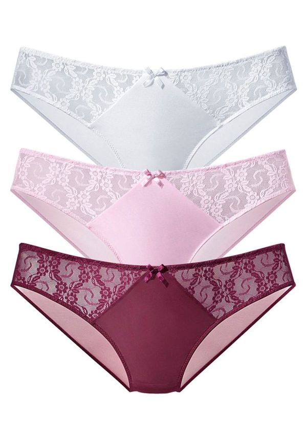 PETITE FLEUR PETITE FLEUR Слип  къпина / бледорозово / бяло