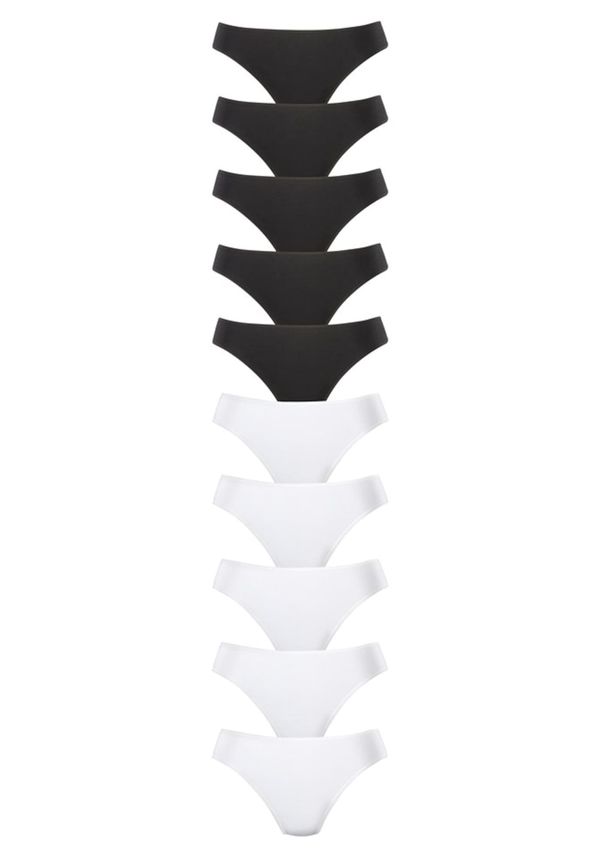 PETITE FLEUR PETITE FLEUR Стринг  черно / бяло