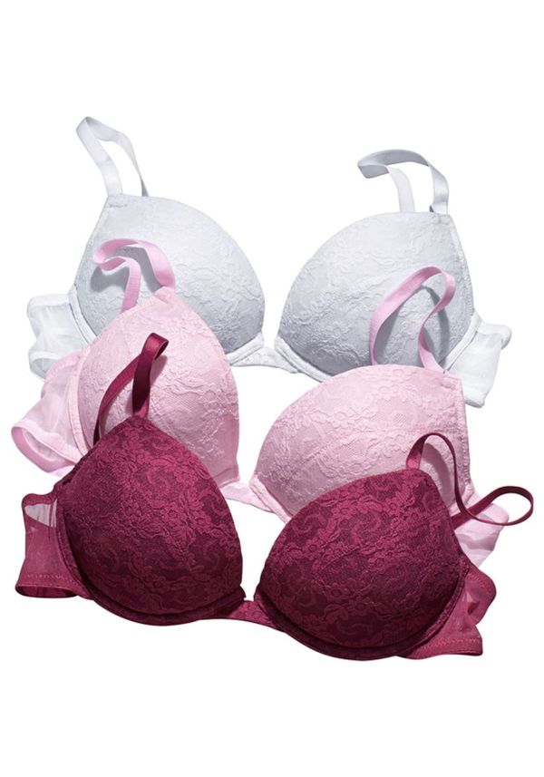 PETITE FLEUR PETITE FLEUR Сутиен  боровинка / бледорозово / бяло