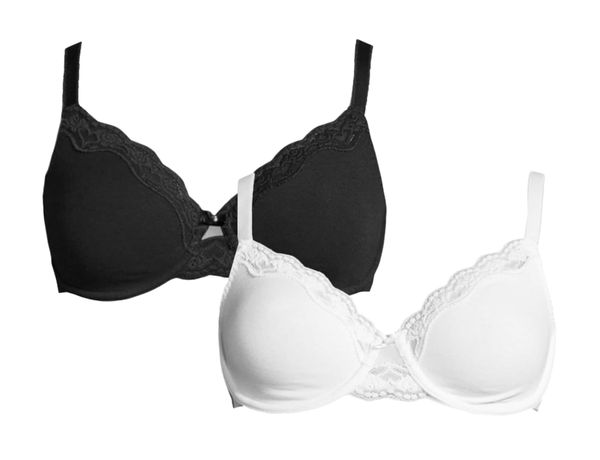 PETITE FLEUR PETITE FLEUR Сутиен  черно / бяло