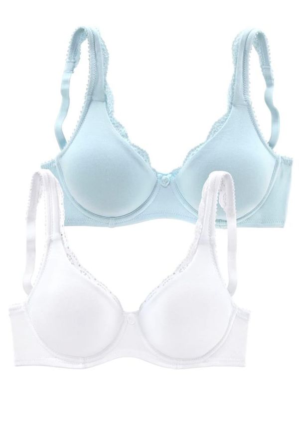 PETITE FLEUR PETITE FLEUR Сутиен  светлосиньо / бяло