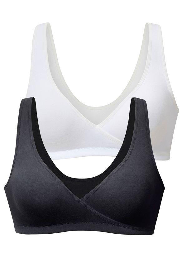 PETITE FLEUR PETITE FLEUR Сутиен за кърмене  черно / бяло