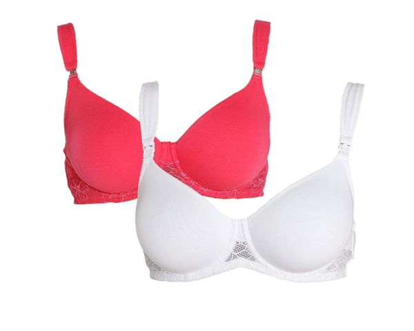 PETITE FLEUR PETITE FLEUR Сутиен за кърмене  червена боровинка / бяло