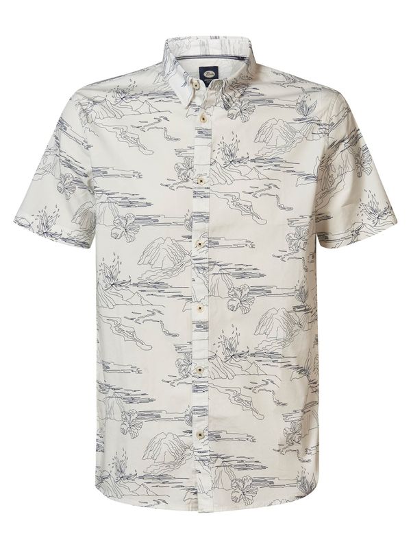 Petrol Industries Petrol Industries Риза  морскосиньо / бяло