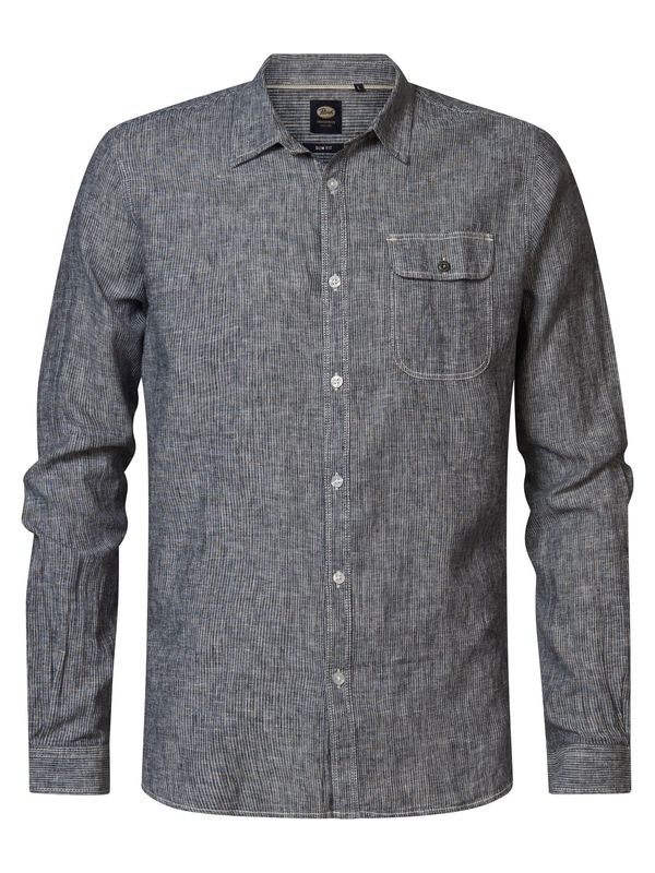 Petrol Industries Petrol Industries Риза  синьо меланж