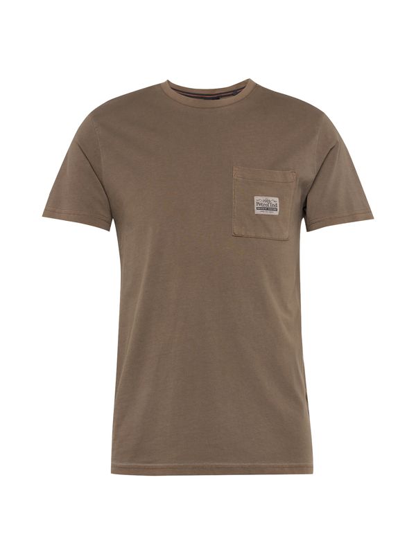Petrol Industries Petrol Industries Тениска  бежово / кафяво / черно