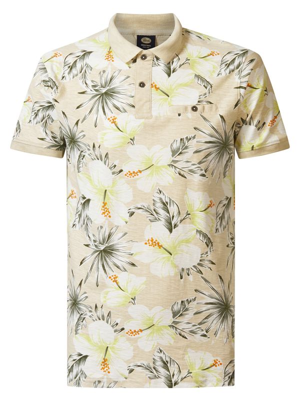 Petrol Industries Petrol Industries Тениска  каки / лайм / бяло / бял памук