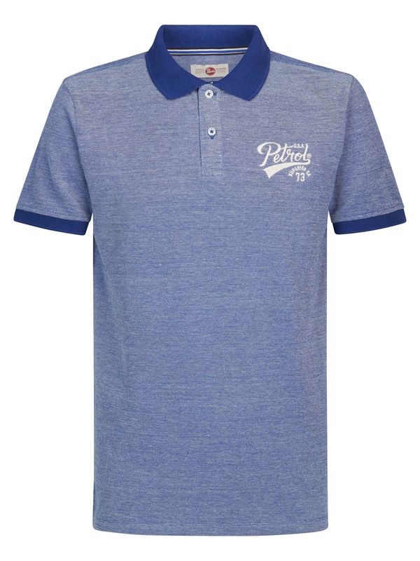 Petrol Industries Petrol Industries Тениска  синьо / синьо меланж / бяло