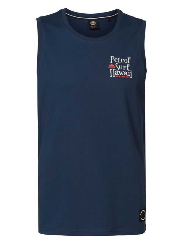 Petrol Industries Petrol Industries Тениска  тъмносиньо / тъмно коралово / бяло