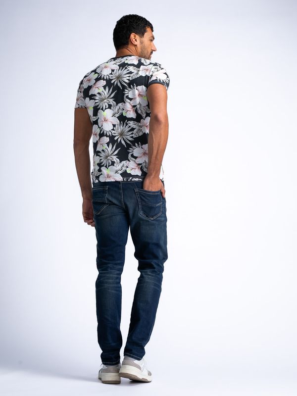 Petrol Industries Petrol Industries Тениска  жълто / антрацитно черно / пастелно червено / бяло