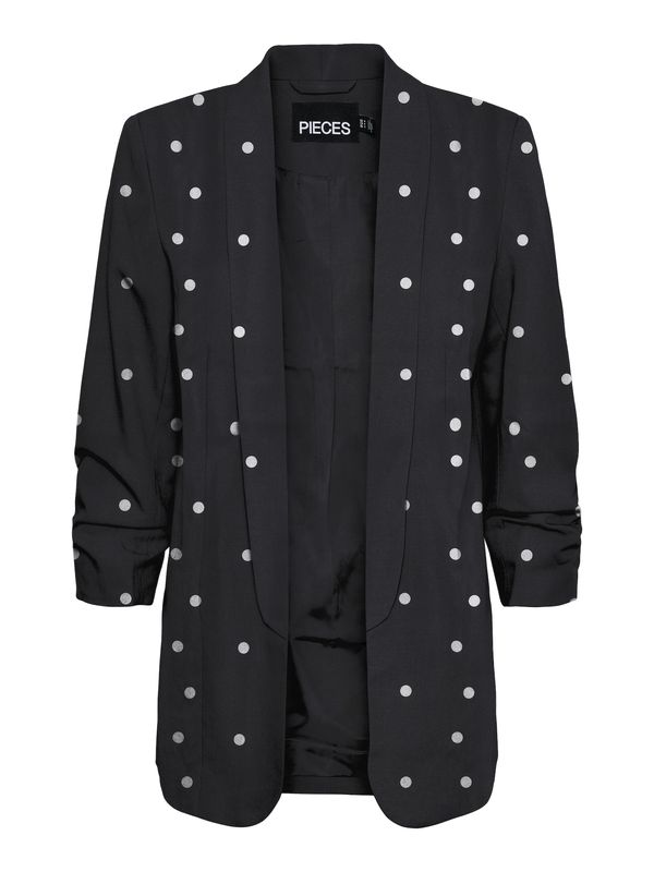 PIECES PIECES Блейзър 'BOSELLA'  черно / бяло