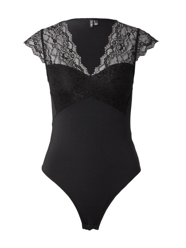 PIECES PIECES Блуза боди  черно