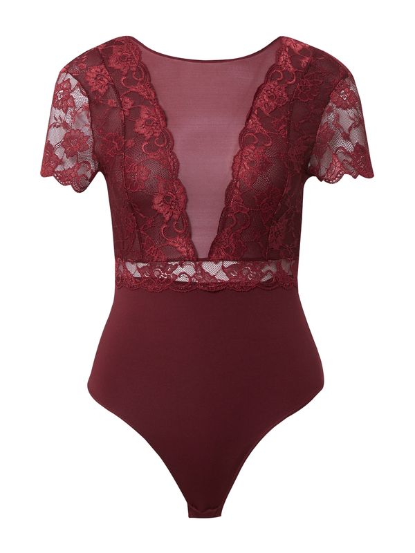 PIECES PIECES Блуза боди 'Sicca'  винено червено