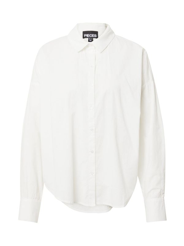 PIECES PIECES Блуза  бяло