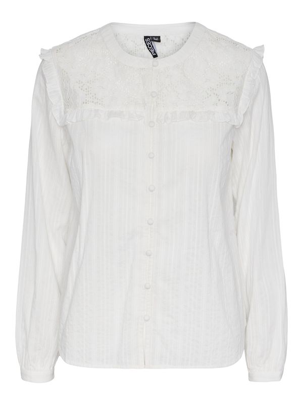 PIECES PIECES Блуза 'MILANA'  бяло