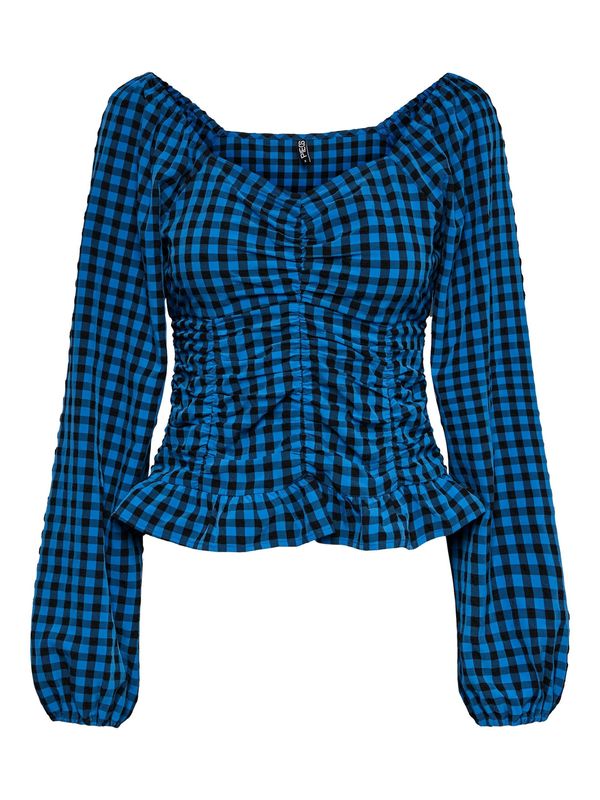 PIECES PIECES Блуза 'Noelia'  небесносиньо / черно