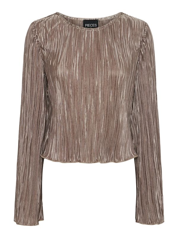 PIECES PIECES Блуза 'NORA'  кафяво
