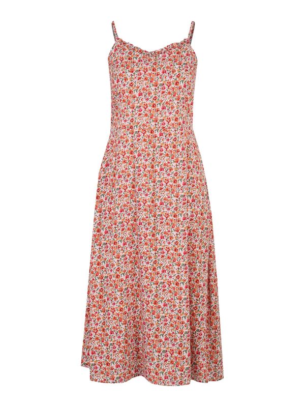 PIECES Curve PIECES Curve Лятна рокля 'NYA'  зелено / оранжево / червено / бяло