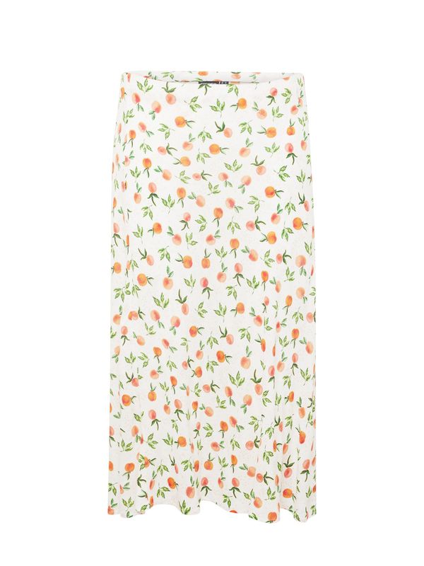 PIECES Curve PIECES Curve Пола 'NYA'  зелено / оранжево / пастелно оранжево / бяло