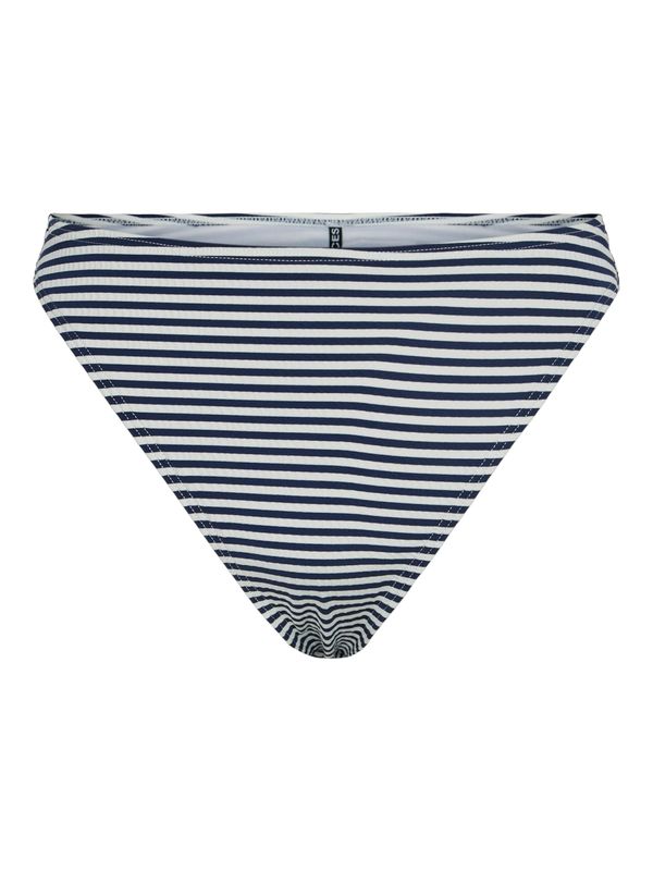 PIECES PIECES Долнище на бански тип бикини 'ATRINE'  тъмносиньо / бяло