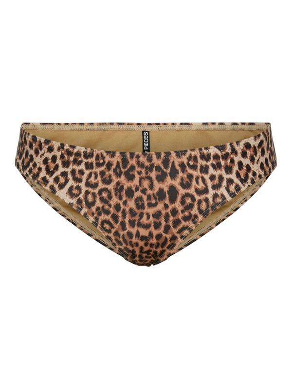 PIECES PIECES Долнище на бански тип бикини 'BAOMI'  бежово / кафяво / черно
