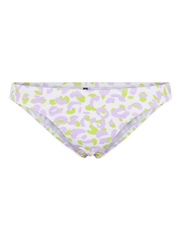 PIECES PIECES Долнище на бански тип бикини 'Vimsa'  ябълка / светлолилаво / бяло