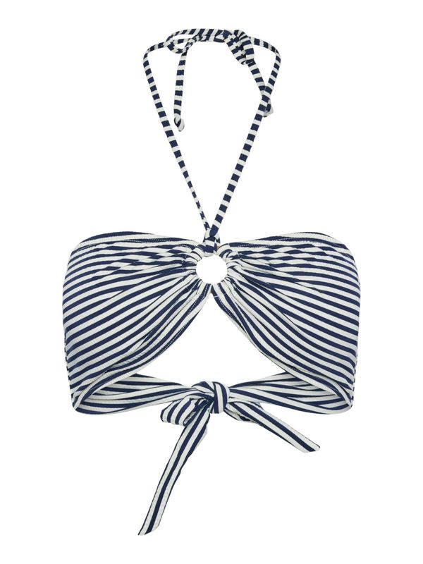 PIECES PIECES Горнище на бански 'CATRINE'  морскосиньо / бяло