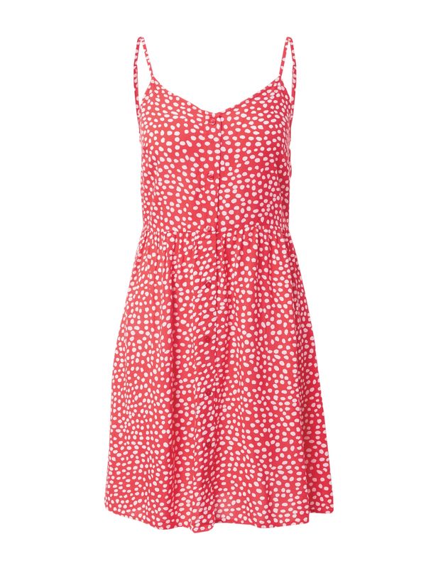 PIECES PIECES Лятна рокля 'TALA'  ярко червено / бяло