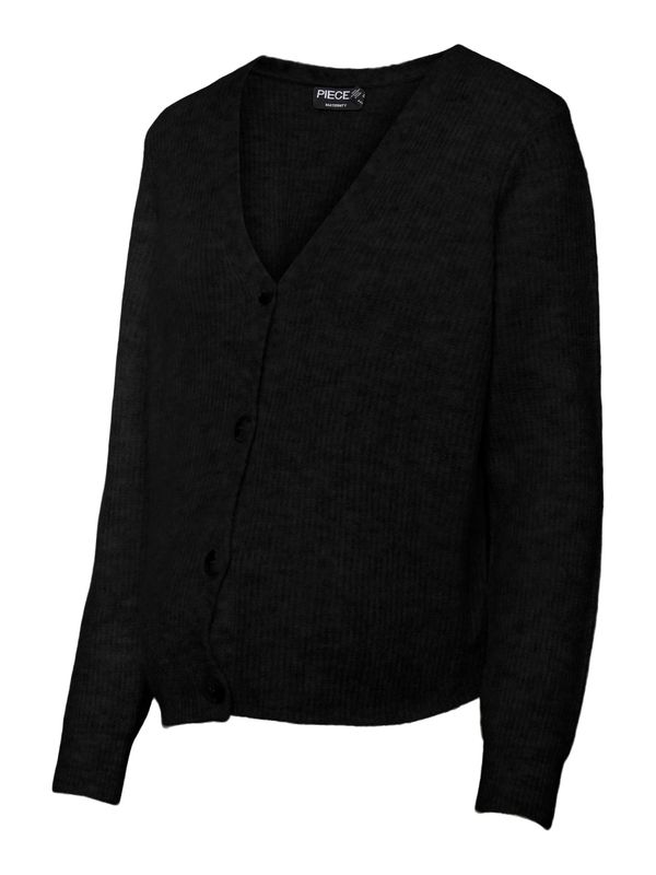 Pieces Maternity Pieces Maternity Плетена жилетка 'Ellen'  черен меланж