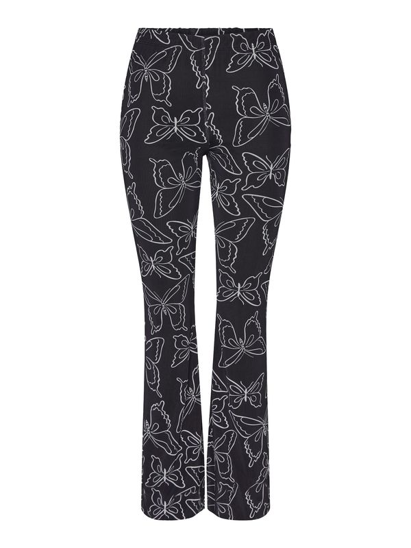 PIECES PIECES Панталон 'BUNNA'  черно / бяло