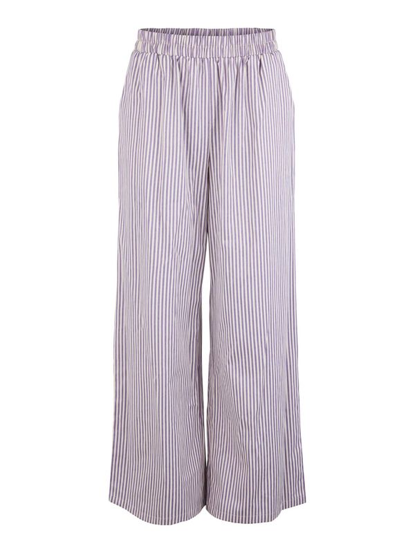 PIECES PIECES Панталон 'Filipa'  лавандула / бяло
