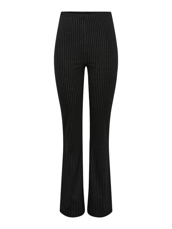 PIECES PIECES Панталон 'JANNAH'  черно / бяло