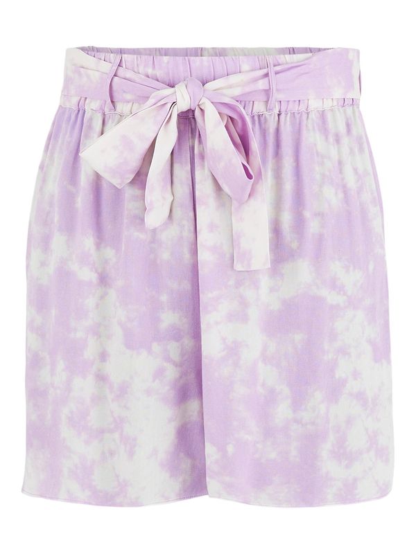 PIECES PIECES Панталон 'Nya'  лавандула / бяло