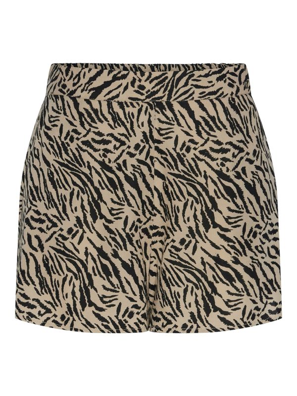 PIECES PIECES Панталон 'NYA'  таупе сиво / черно