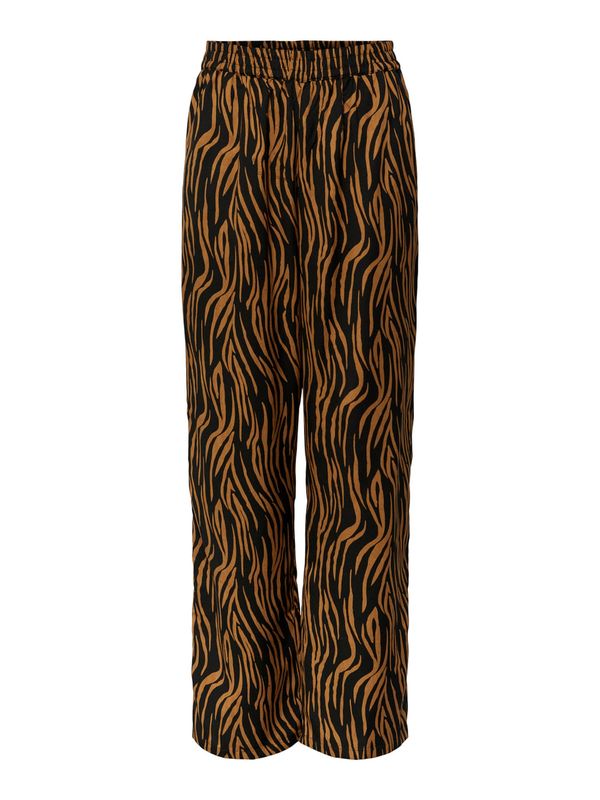 PIECES PIECES Панталон 'Sidse'  пуебло оранжево-кафяво / черно