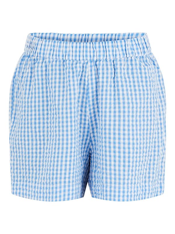 PIECES PIECES Панталон 'Valia'  светлосиньо / бяло